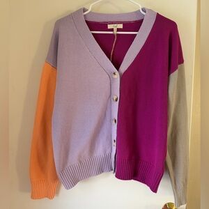 Easel Boutique Color block Sweater